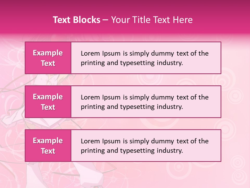 A Girl In A Pink Dress With A Heart On Her Head PowerPoint Template