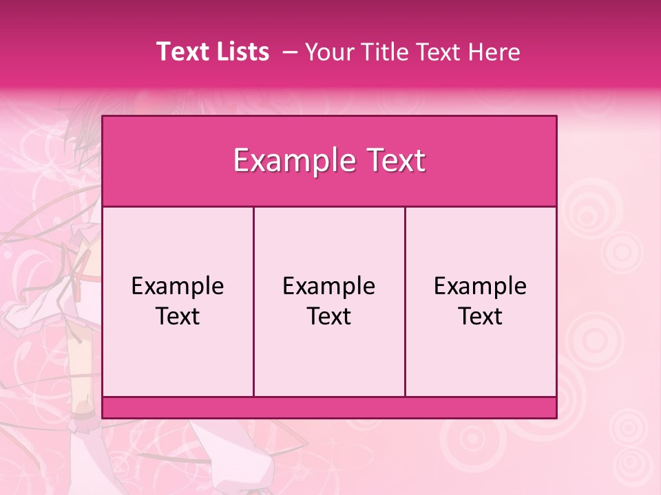 A Girl In A Pink Dress With A Heart On Her Head PowerPoint Template