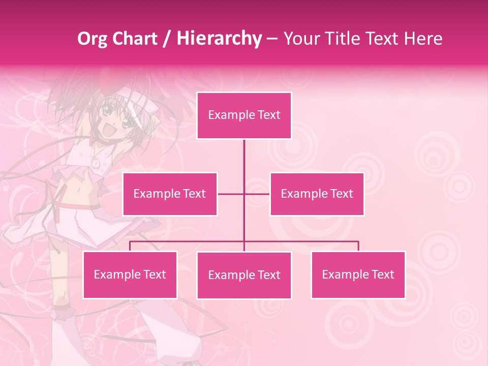 A Girl In A Pink Dress With A Heart On Her Head PowerPoint Template