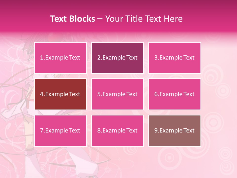 A Girl In A Pink Dress With A Heart On Her Head PowerPoint Template