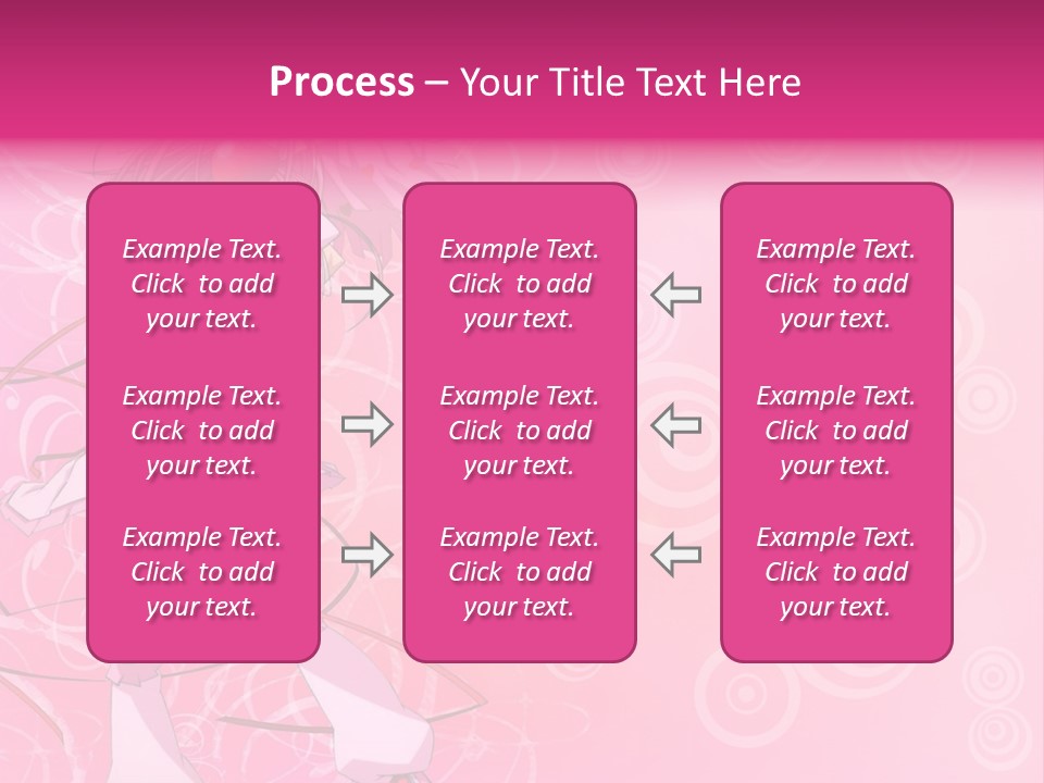 A Girl In A Pink Dress With A Heart On Her Head PowerPoint Template