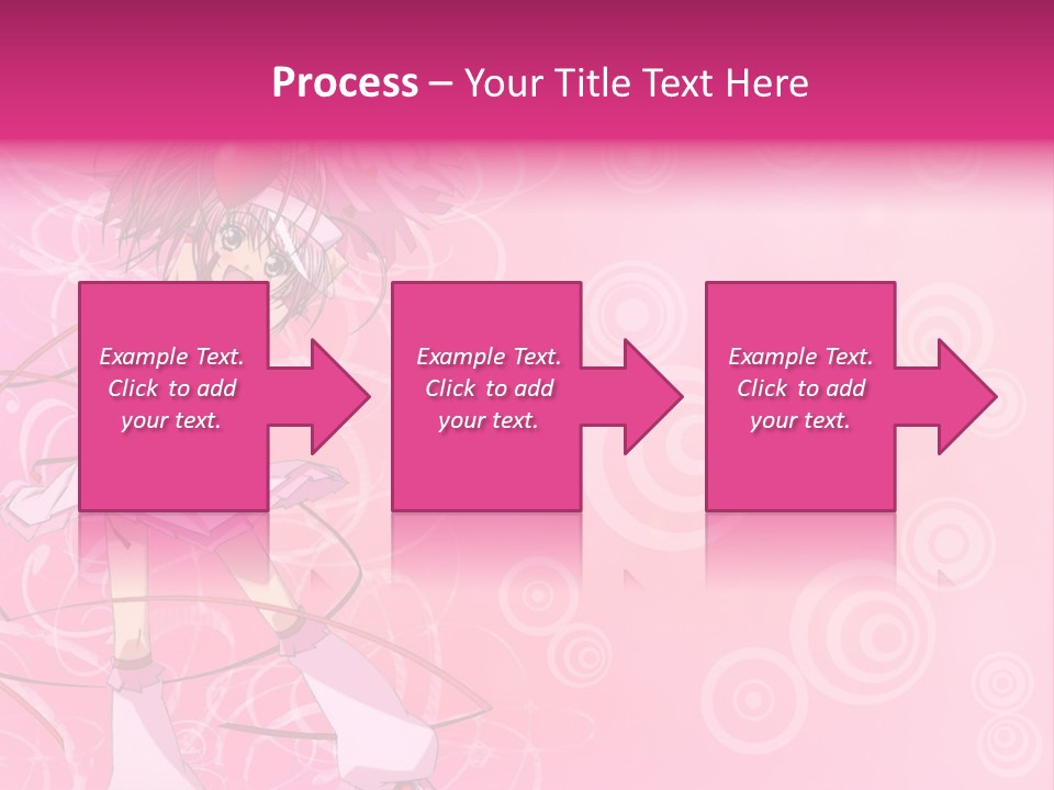 A Girl In A Pink Dress With A Heart On Her Head PowerPoint Template