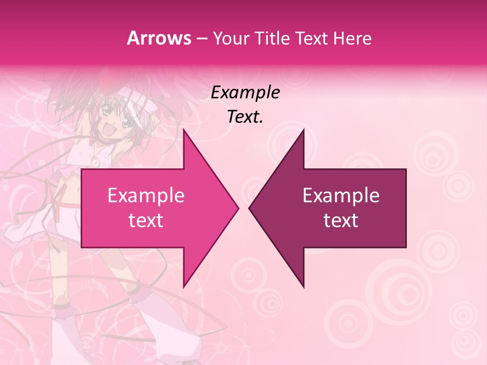 A Girl In A Pink Dress With A Heart On Her Head PowerPoint Template