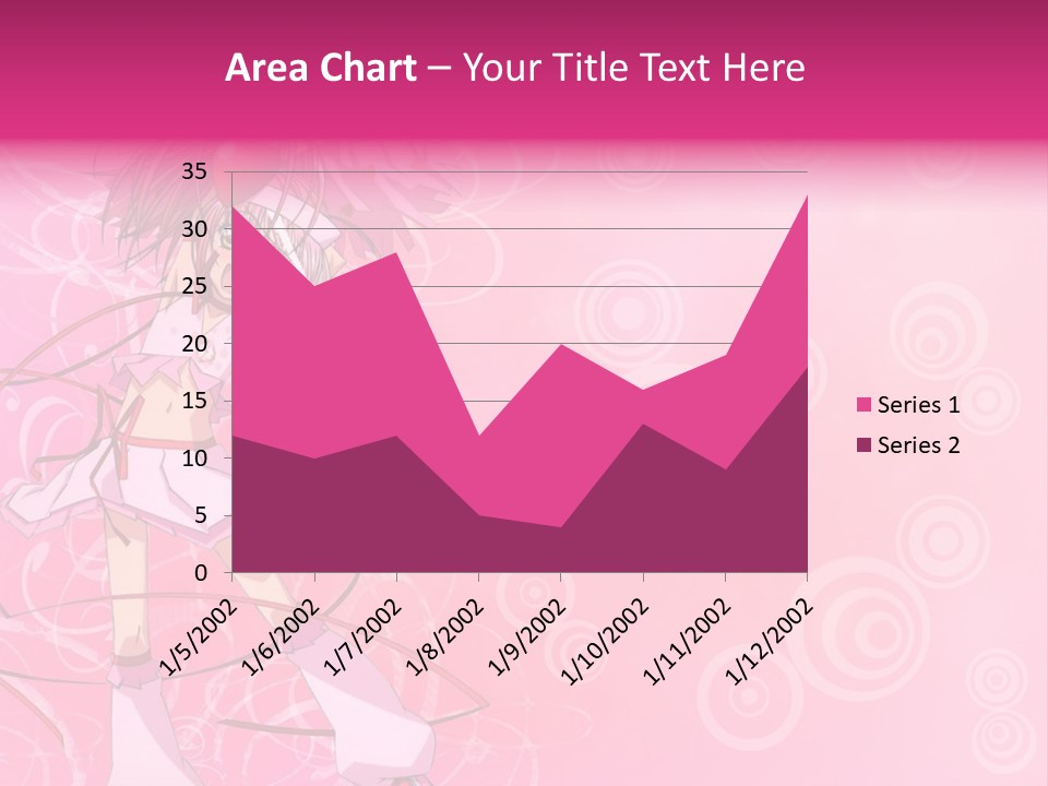 A Girl In A Pink Dress With A Heart On Her Head PowerPoint Template