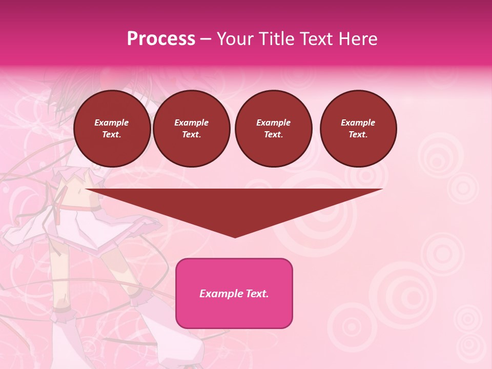 A Girl In A Pink Dress With A Heart On Her Head PowerPoint Template