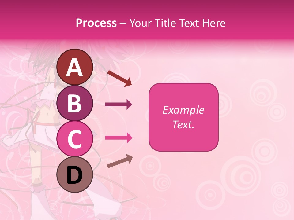 A Girl In A Pink Dress With A Heart On Her Head PowerPoint Template