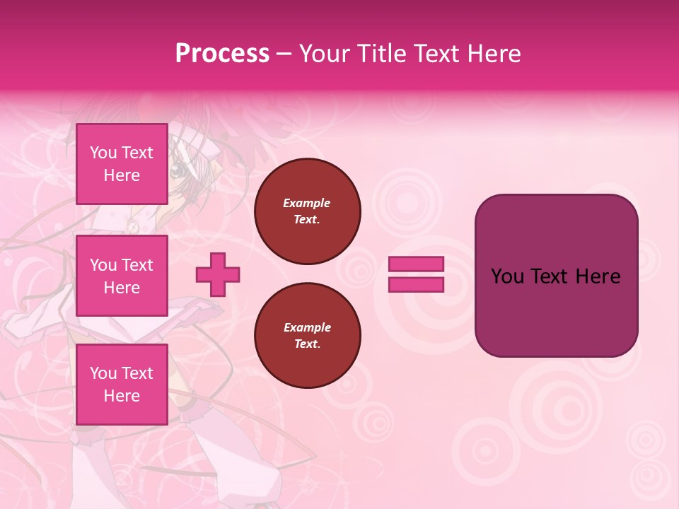 A Girl In A Pink Dress With A Heart On Her Head PowerPoint Template