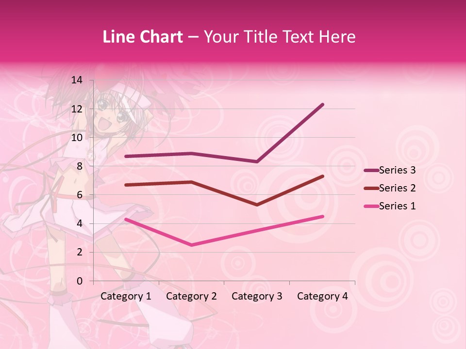 A Girl In A Pink Dress With A Heart On Her Head PowerPoint Template