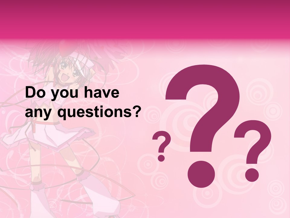 A Girl In A Pink Dress With A Heart On Her Head PowerPoint Template