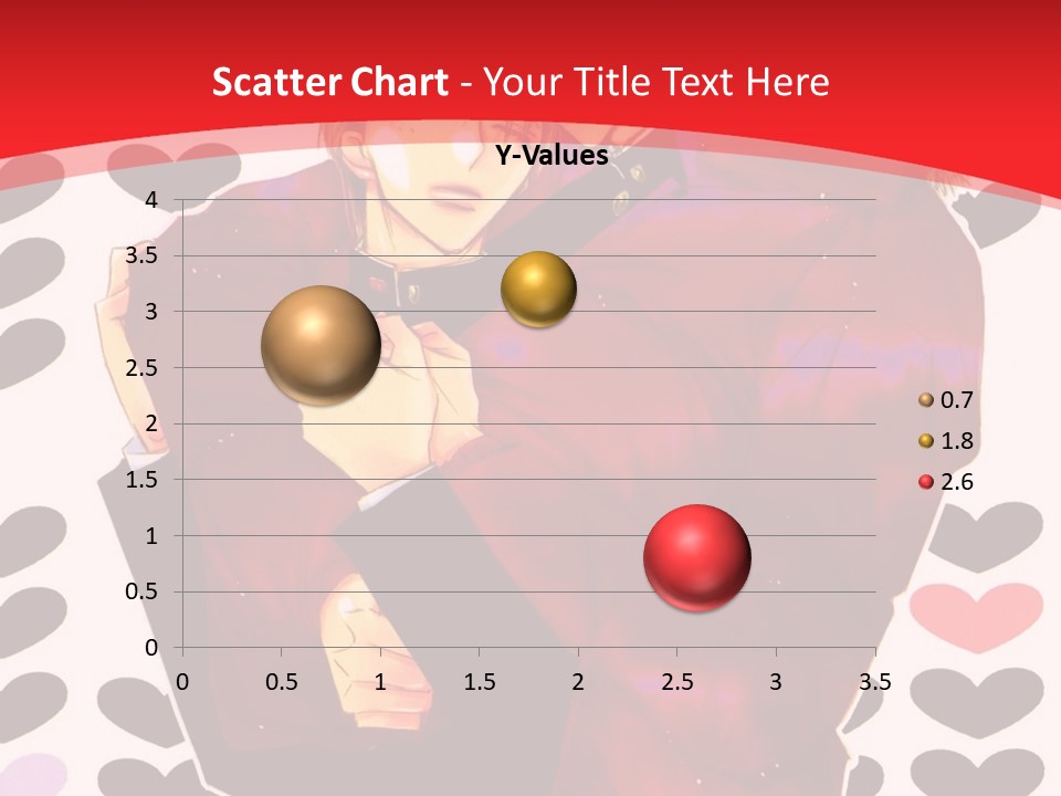 A Man And Woman Hugging In Front Of Hearts PowerPoint Template