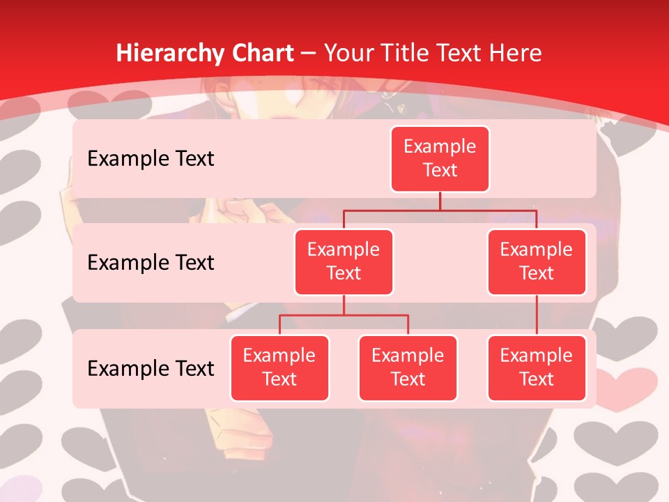 A Man And Woman Hugging In Front Of Hearts PowerPoint Template
