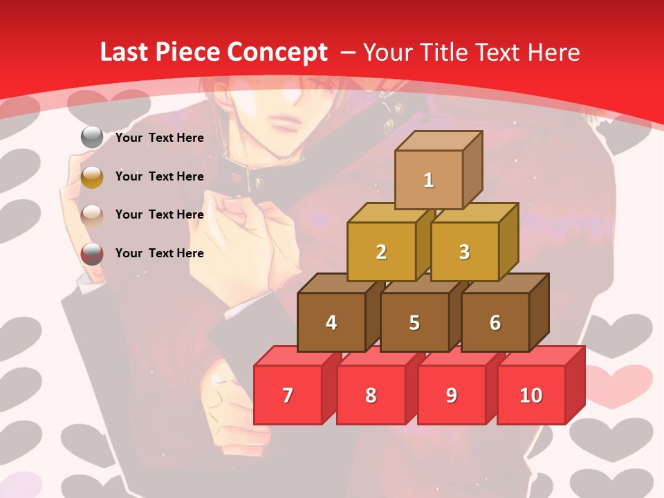 A Man And Woman Hugging In Front Of Hearts PowerPoint Template