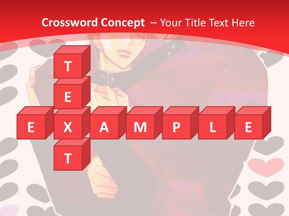 A Man And Woman Hugging In Front Of Hearts PowerPoint Template