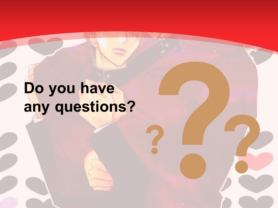 A Man And Woman Hugging In Front Of Hearts PowerPoint Template