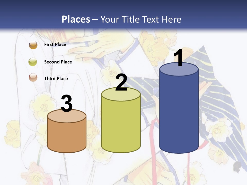 A Couple Of People Hugging Each Other With A Blue Background PowerPoint Template