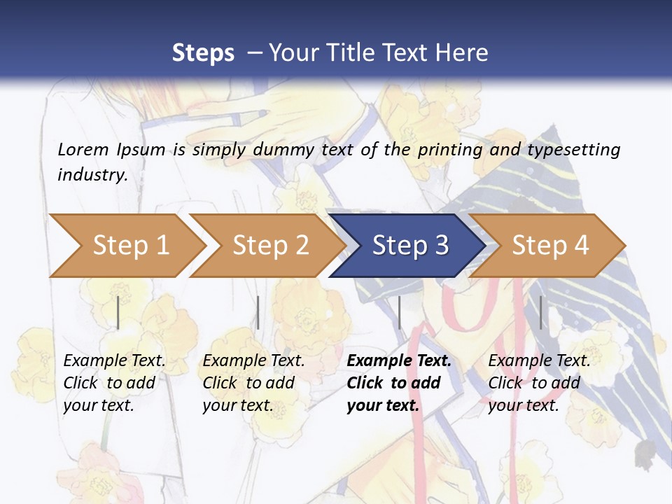 A Couple Of People Hugging Each Other With A Blue Background PowerPoint Template