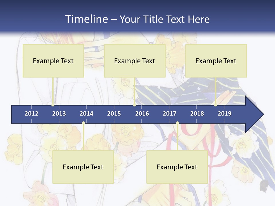 A Couple Of People Hugging Each Other With A Blue Background PowerPoint Template