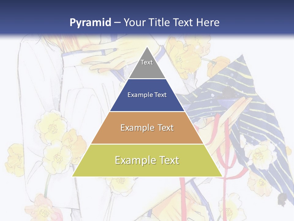 A Couple Of People Hugging Each Other With A Blue Background PowerPoint Template