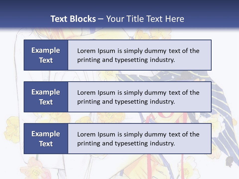 A Couple Of People Hugging Each Other With A Blue Background PowerPoint Template