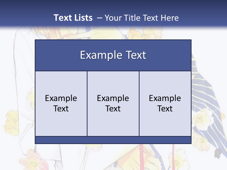 A Couple Of People Hugging Each Other With A Blue Background PowerPoint Template