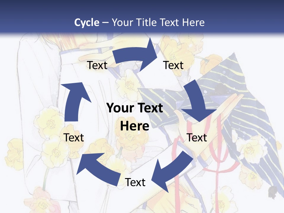 A Couple Of People Hugging Each Other With A Blue Background PowerPoint Template