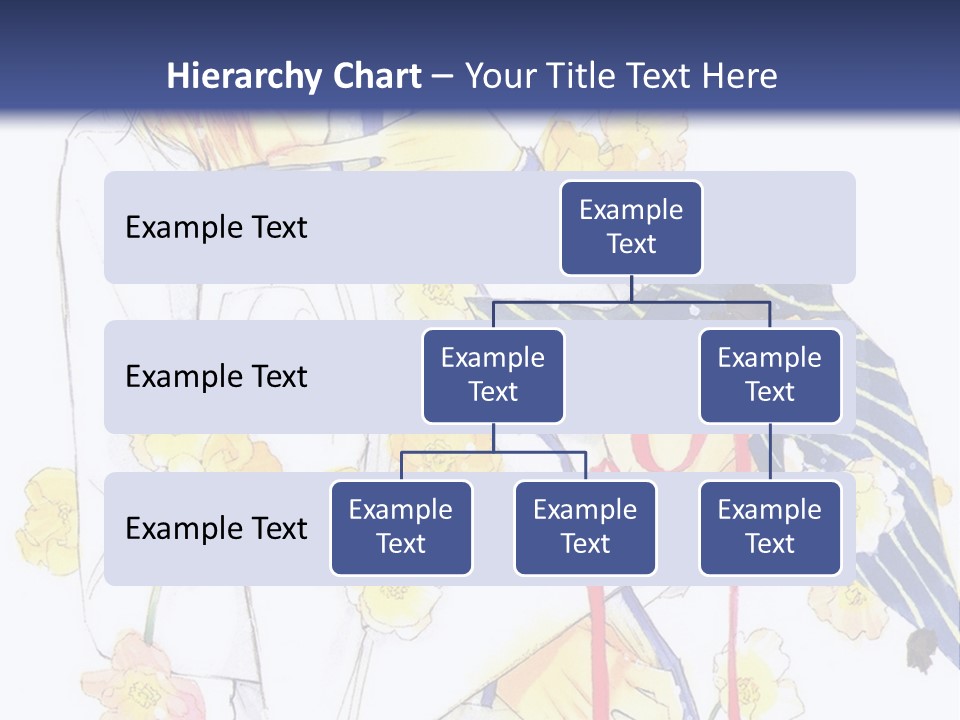 A Couple Of People Hugging Each Other With A Blue Background PowerPoint Template