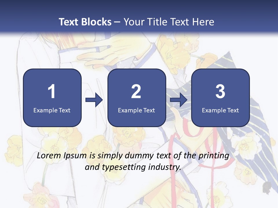 A Couple Of People Hugging Each Other With A Blue Background PowerPoint Template