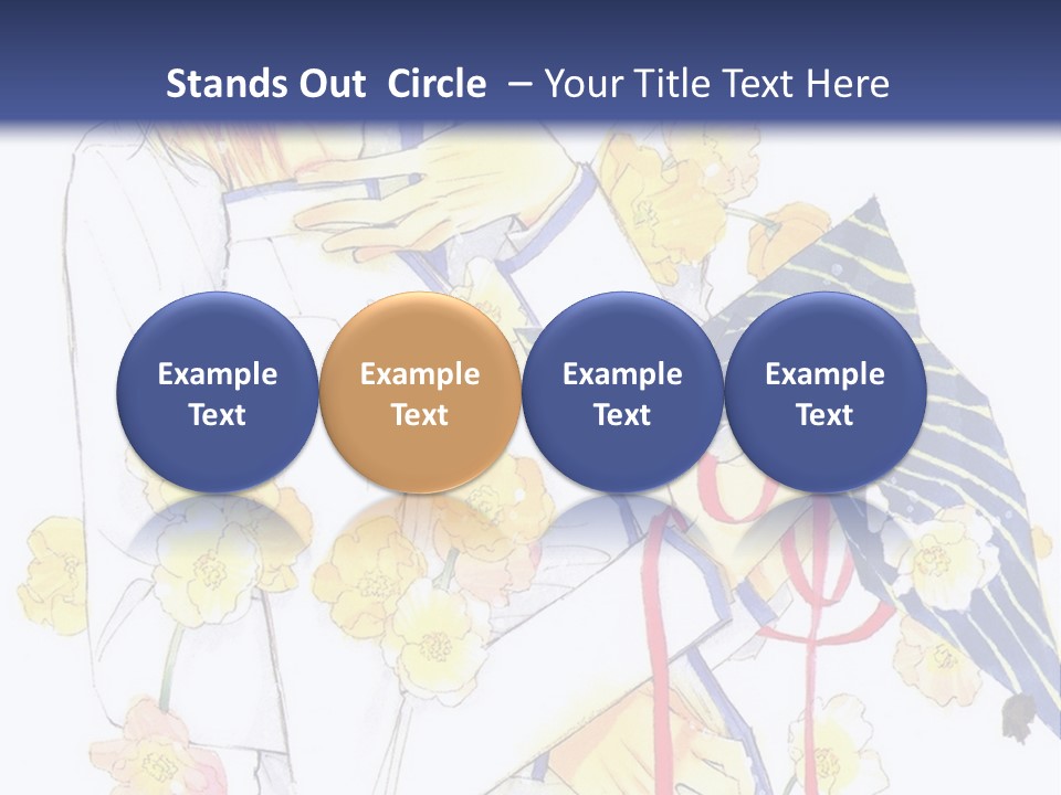 A Couple Of People Hugging Each Other With A Blue Background PowerPoint Template