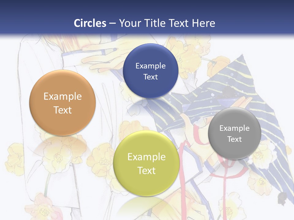 A Couple Of People Hugging Each Other With A Blue Background PowerPoint Template