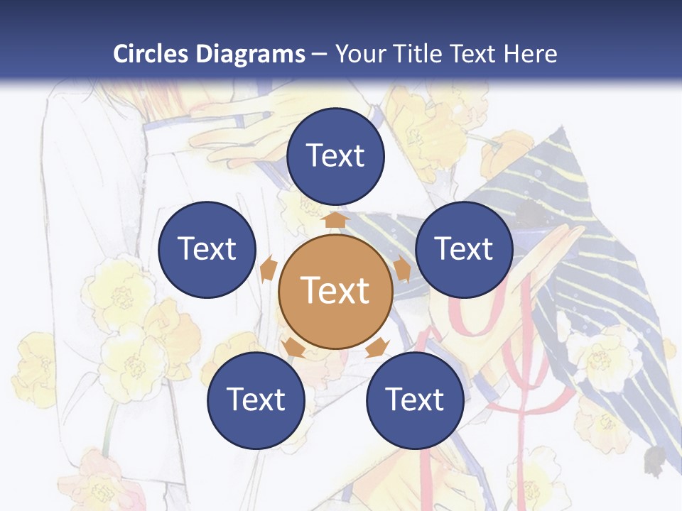 A Couple Of People Hugging Each Other With A Blue Background PowerPoint Template