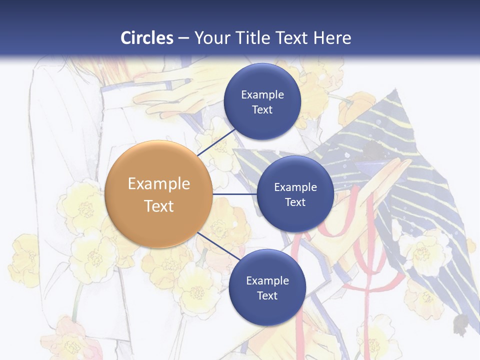 A Couple Of People Hugging Each Other With A Blue Background PowerPoint Template