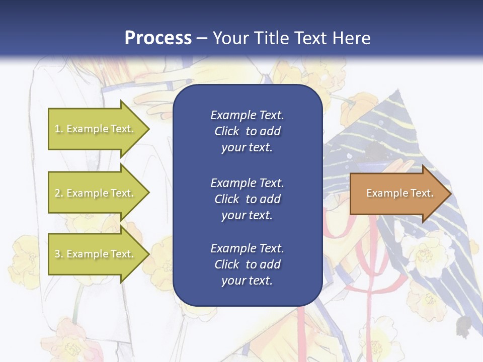 A Couple Of People Hugging Each Other With A Blue Background PowerPoint Template