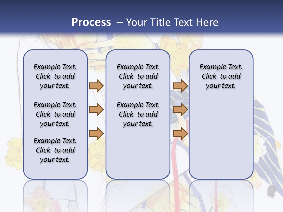A Couple Of People Hugging Each Other With A Blue Background PowerPoint Template