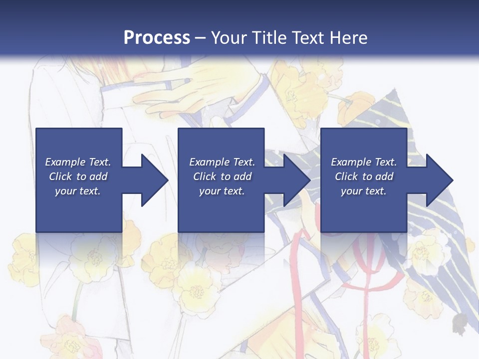 A Couple Of People Hugging Each Other With A Blue Background PowerPoint Template