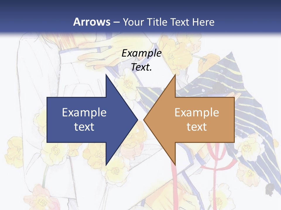 A Couple Of People Hugging Each Other With A Blue Background PowerPoint Template