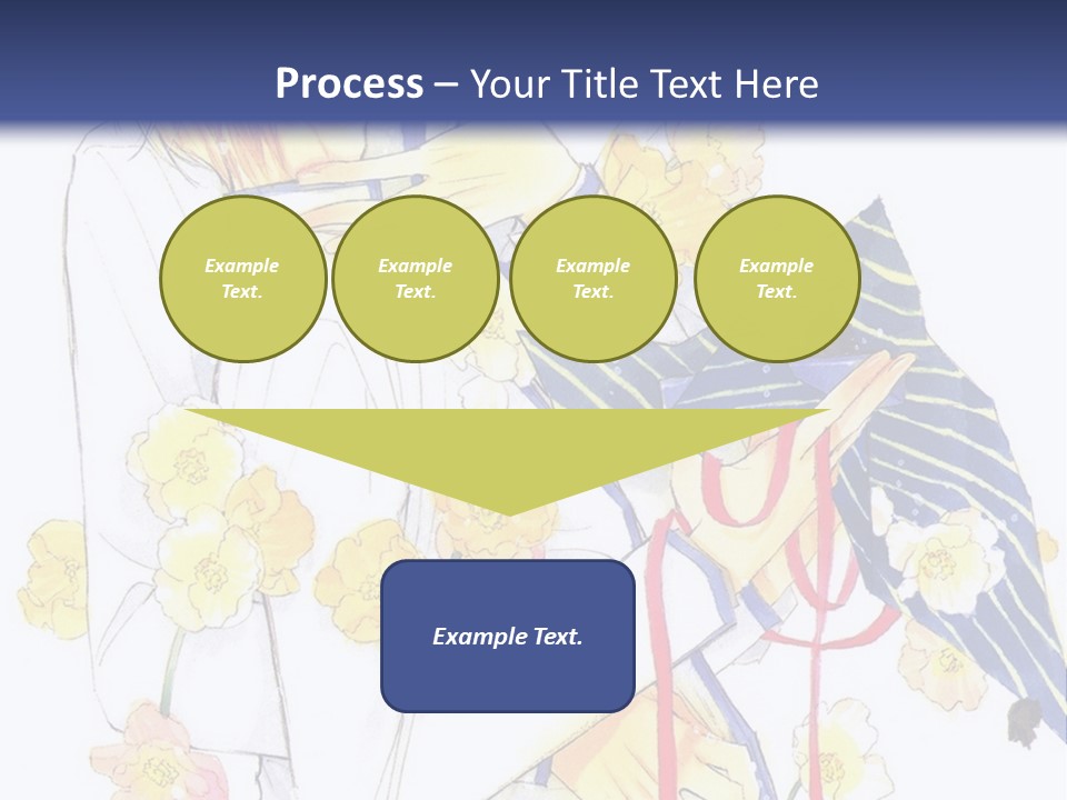 A Couple Of People Hugging Each Other With A Blue Background PowerPoint Template