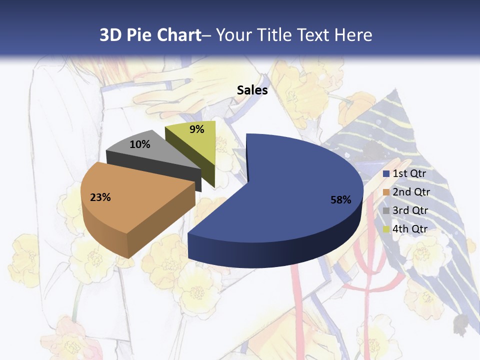 A Couple Of People Hugging Each Other With A Blue Background PowerPoint Template