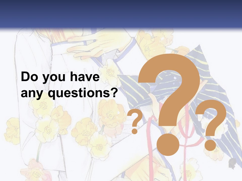 A Couple Of People Hugging Each Other With A Blue Background PowerPoint Template