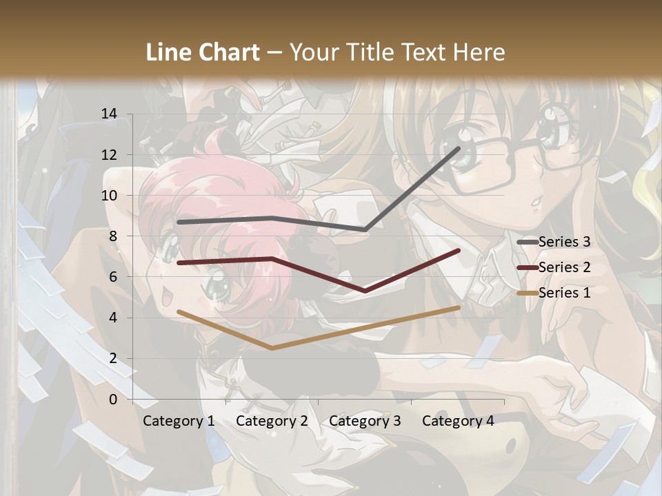 A Group Of Anime Characters With A Brown Background PowerPoint Template