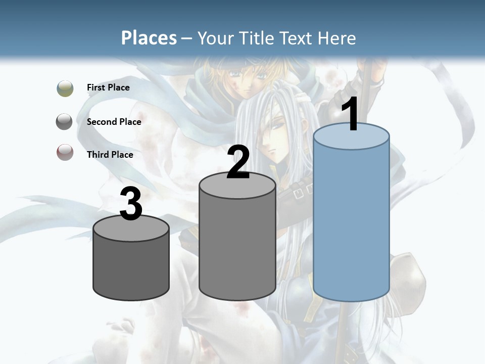 A Man With A Sword And A Woman With A Sword PowerPoint Template