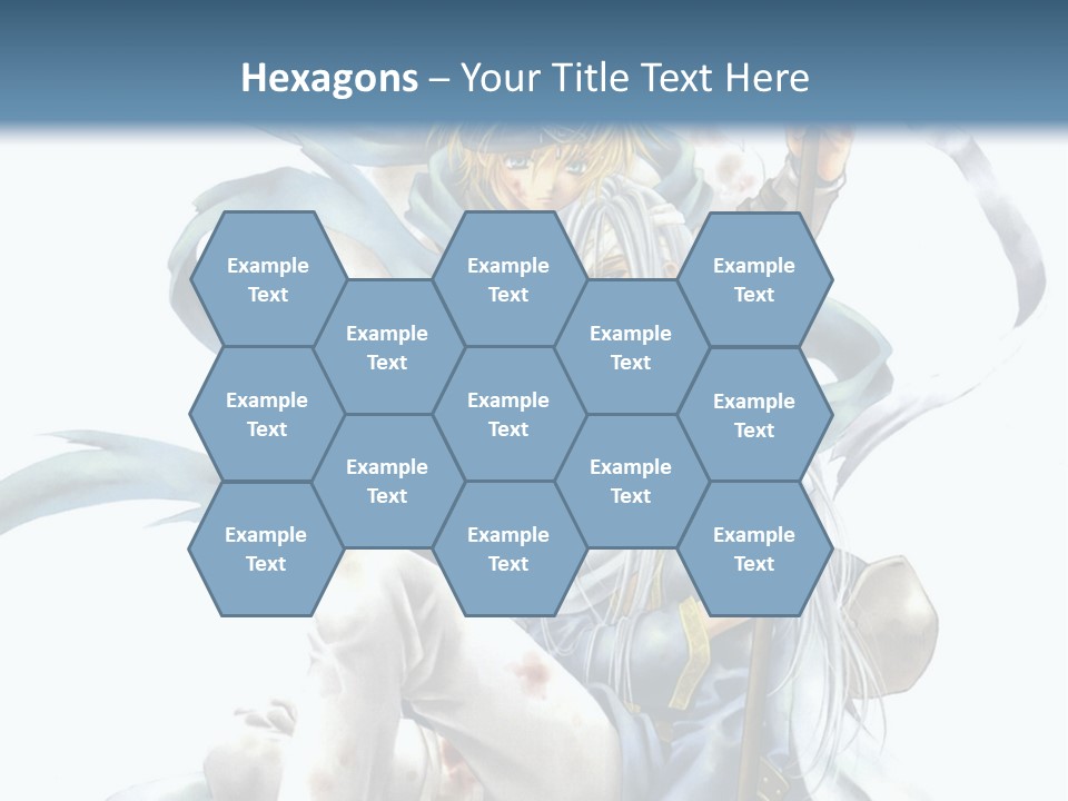 A Man With A Sword And A Woman With A Sword PowerPoint Template