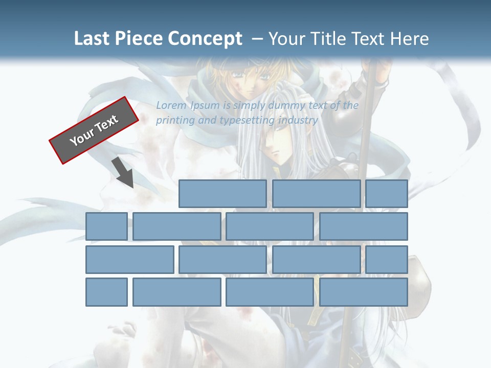 A Man With A Sword And A Woman With A Sword PowerPoint Template