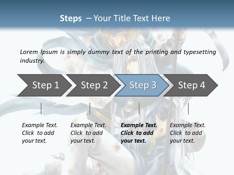 A Man With A Sword And A Woman With A Sword PowerPoint Template