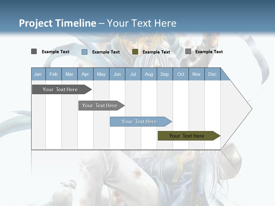A Man With A Sword And A Woman With A Sword PowerPoint Template