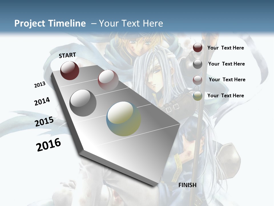 A Man With A Sword And A Woman With A Sword PowerPoint Template