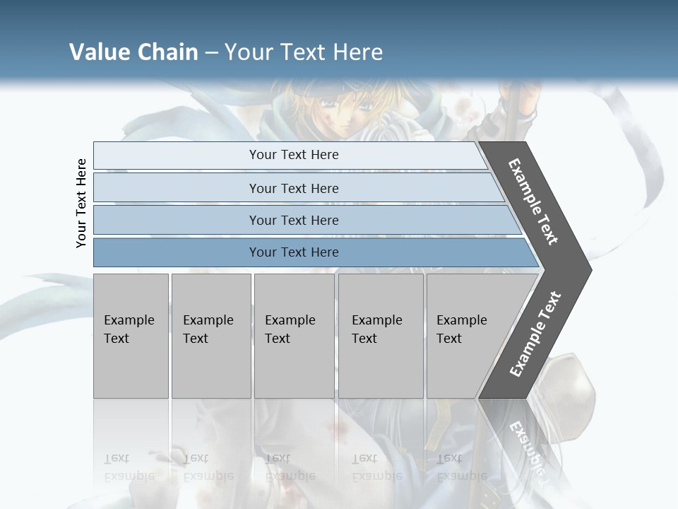 A Man With A Sword And A Woman With A Sword PowerPoint Template