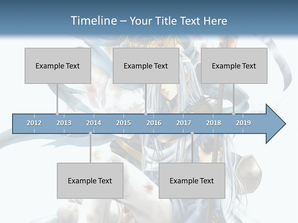 A Man With A Sword And A Woman With A Sword PowerPoint Template