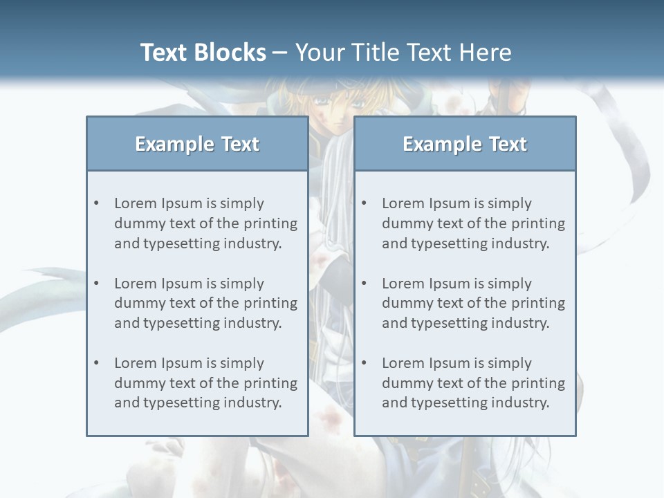 A Man With A Sword And A Woman With A Sword PowerPoint Template