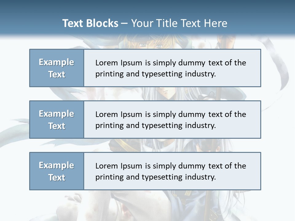 A Man With A Sword And A Woman With A Sword PowerPoint Template