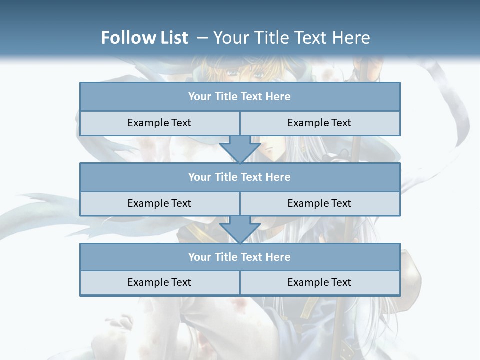 A Man With A Sword And A Woman With A Sword PowerPoint Template